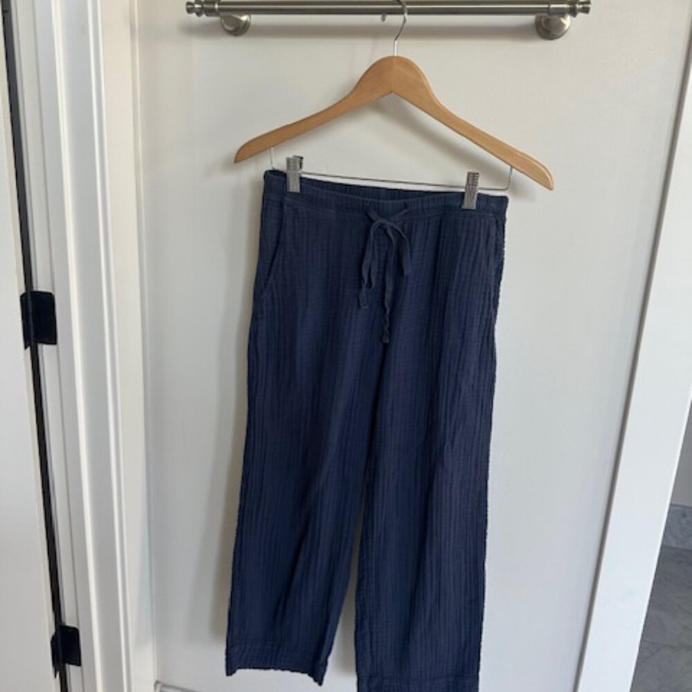 Velvet by Spencer & Graham Franny Cotton Gauze Pant Cadet XS - Picture 2 of 2